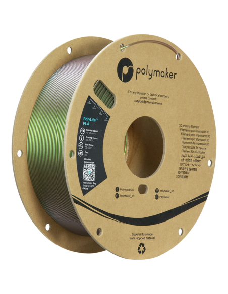 Polymaker PolyLite PLA Starlight | Filamento para impresión 3D | 1,75 mm (1Kg) | Meteor