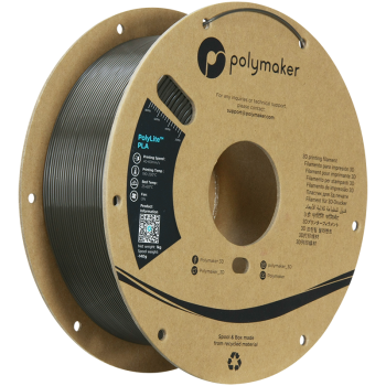 Polymaker PolyLite PLA : Filament d'impression 3D : 1,75 mm (1Kg) : Gris foncé Vert