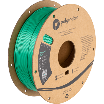 Polymaker PolyLite PLA | Filamento para impressão 3D | 1,75 mm (1Kg) | Verde Seda