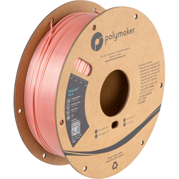 Polymaker PolyLite PLA | Filamento para impresión 3D | 1,75 mm (1Kg) | Rosa de seda