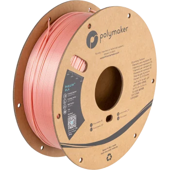 Polymaker PolyLite PLA : Filament pour Impression 3D : 1,75 mm (1Kg) : Rose Soie