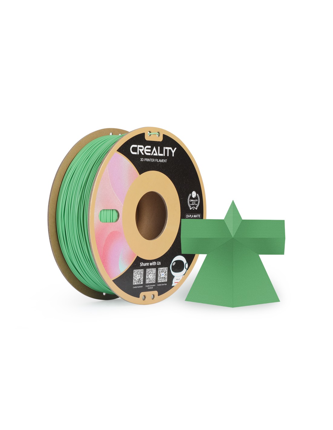 Creality CR-PLA Matte | Filamento para impresión 3D | 1,75mm (1Kg) | Verde