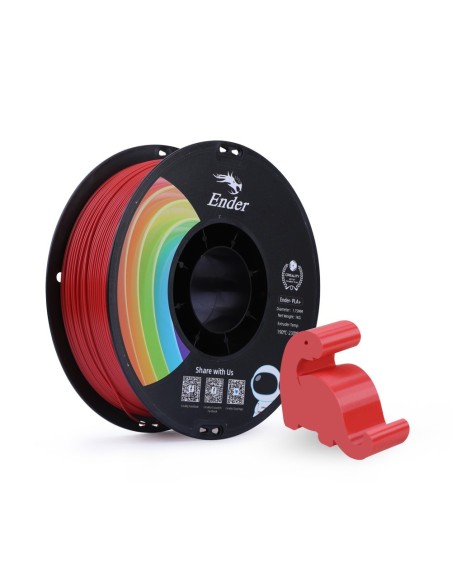 Creality Ender-PLA+ | Filamento para impresión 3D | 1,75mm (1Kg) | Rojo