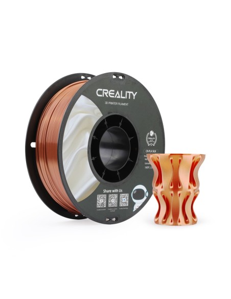 Creality CR-PLA Silk | Filamento para impresión 3D | 1,75mm (1Kg) | Rojo cobre