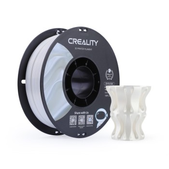 Creality CR-PLA Silk | Filamento para impresión 3D | 1,75mm (1Kg) | Blanco