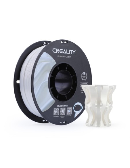 Creality CR-PLA Silk | Filamento para impresión 3D | 1,75mm (1Kg) | Blanco