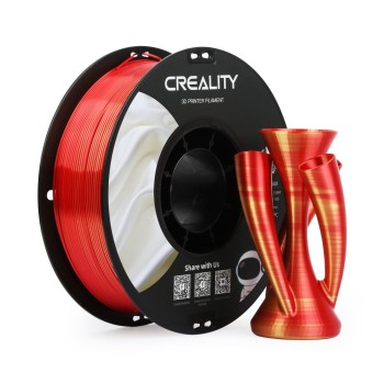 Creality CR-PLA Silk | Filamento para impresión 3D | 1,75mm (1Kg) | Rojo oro