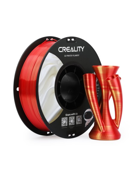 Creality CR-PLA Silk | Filamento para impresión 3D | 1,75mm (1Kg) | Rojo oro