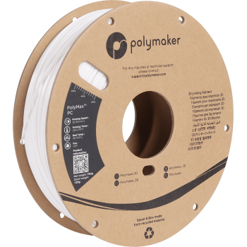 Polymaker PolyMax Tough PC | Filamento para impressão 3D | 2,85mm (0,75Kg) | Branco