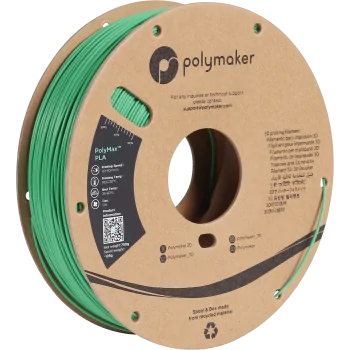 Polymaker PolyMax Tough PLA | Filamento para impresión 3D | 1,75mm (0,75Kg) | Verde