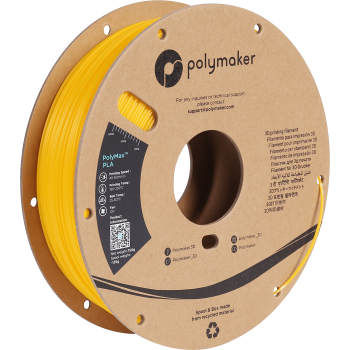 Polymaker PolyMax Tough PLA | Filamento para impresión 3D | 1,75mm (0,75Kg) | Amarillo