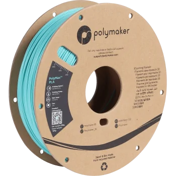 Polymaker PolyMax Tough PLA | Filamento para impresión 3D | 1,75mm (0,75Kg) | Verde azulado