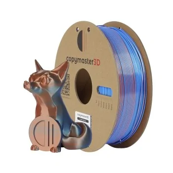 Copymaster3D Duo-Silk | 3D Druck Filament | 1,75mm (1Kg) | Bläulich Orange