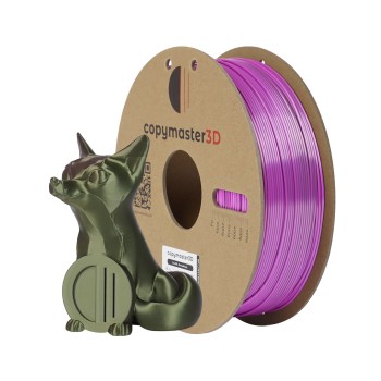 Copymaster3D Duo-Silk : Filamento para impressão 3D : 1,75mm (1Kg) : Bronze púrpura