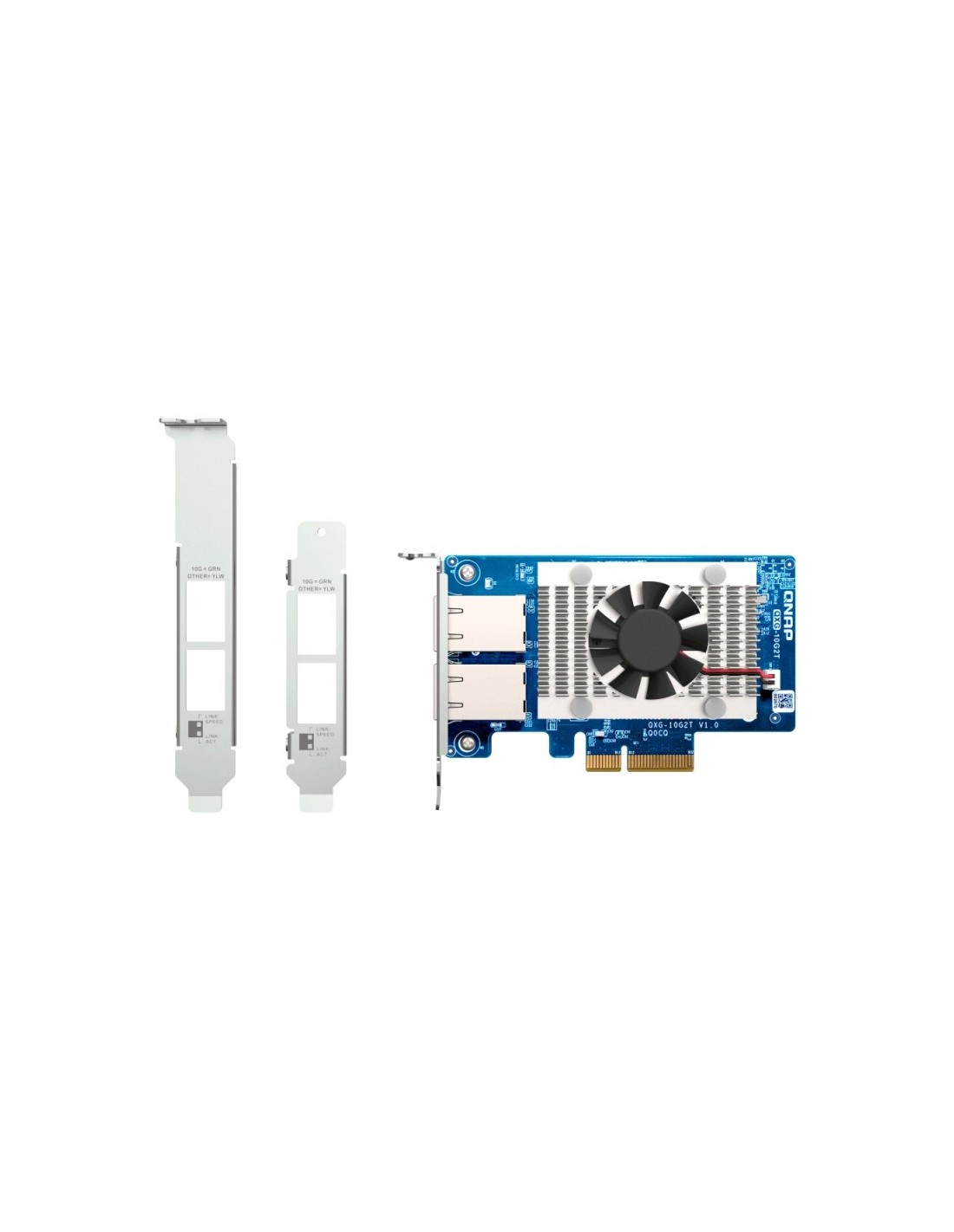 Qnap QXG-10G2T | Carte réseau 10GbE Base-T (RJ45) à double port