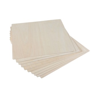 Creality Falcon Series Basswood Plywood Sheets 200 x 200 x 3mm - 10pcs