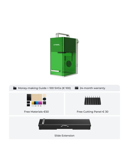 xTool F1 + tapete rolante + gravador a laser