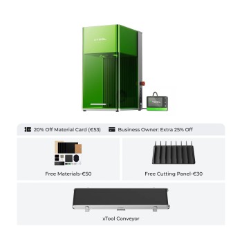 xTool F1 Ultra 20W + rapporteur | Graveur laser double fibre et diode