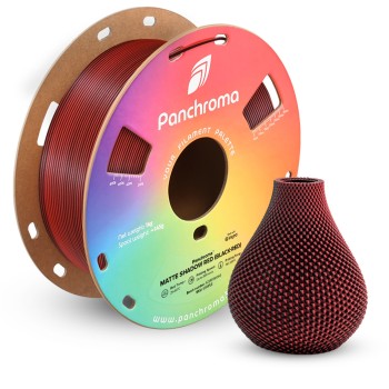 Polymaker Panchroma™ PLA Dual Matte : 3D-Druck Filament : 1.75 mm (1Kg) : Shadow Red (Schwarz-Rot)