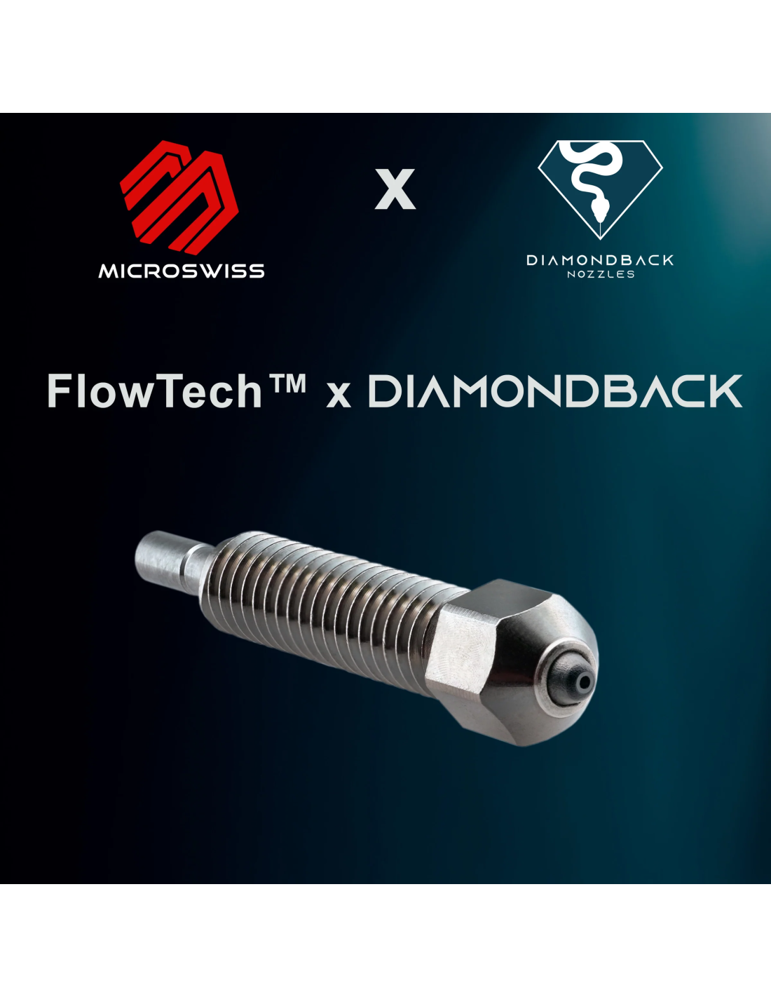 Microswiss FlowTech™ - Boquilla DiamondBack | 0,4mm