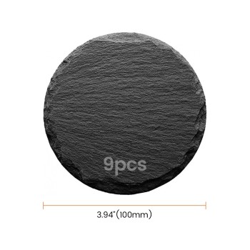 AlgoLaser Round Slate Coaster (9 pcs)