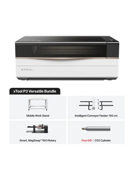 xTool P3 - Bundle versatile | Macchina per taglio e incisione laser