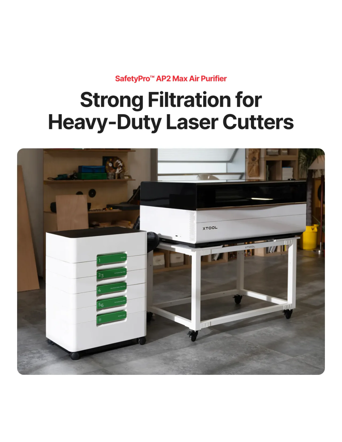 xTool P3 - All-In-One Bundle | Machine de découpe et de gravure laser