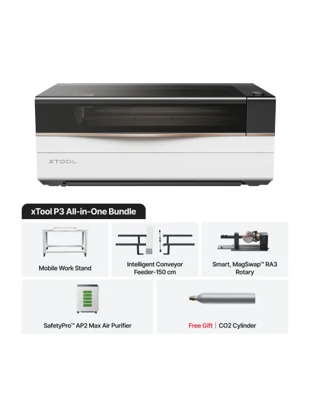 xTool P3 - All-In-One-Bundle | Laserschneid- und Graviermaschine
