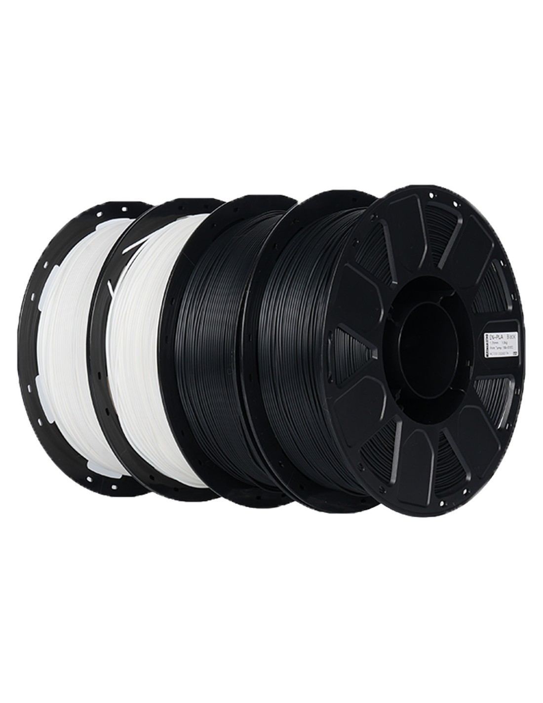 Creality Ender PLA Value Pack - 4 Spulen | 3D-Druck Filament | 1,75 mm (4Kg) | Schwarz/Weiß