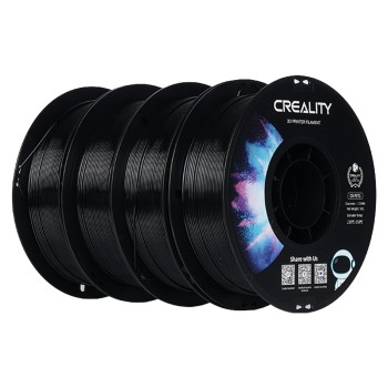 Creality CR-PETG - 4 bobines | Filament d'impression 3D | 1.75 mm (4Kg) | Noir