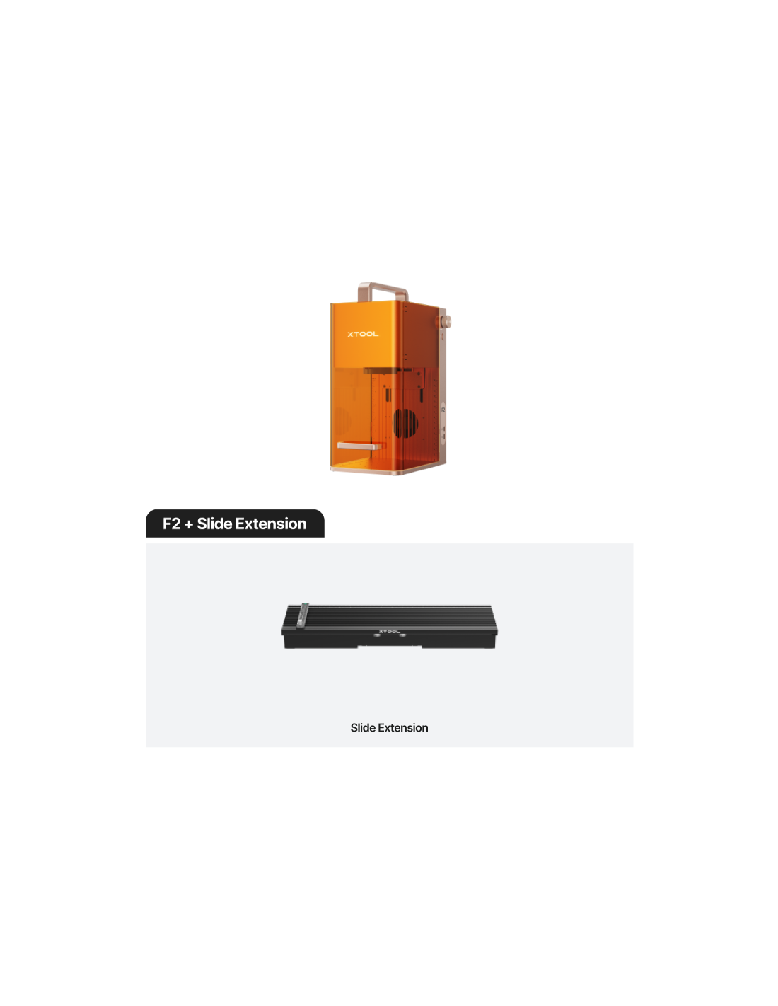 xTool F2 + Slide Extension | Lasergravierer